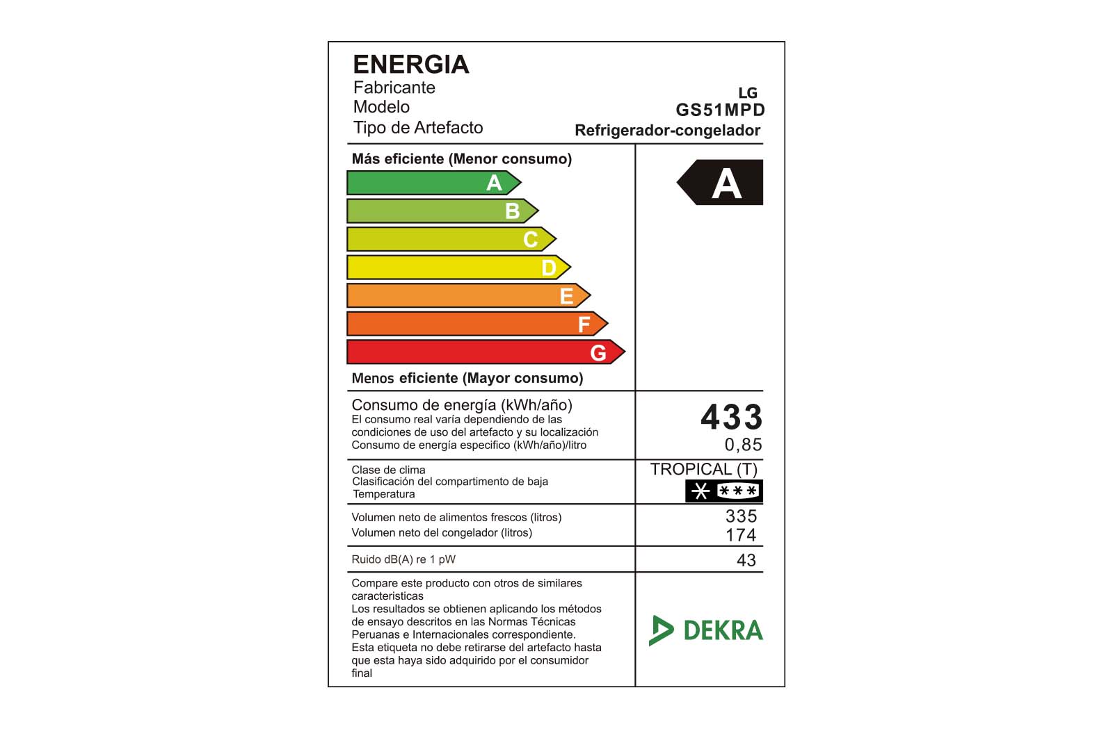 LG Refrigeradora LG Side by Side 509L con Múltiple Flujo de Aire, Total No Frost y Panel LED Táctil, GS51MPD
